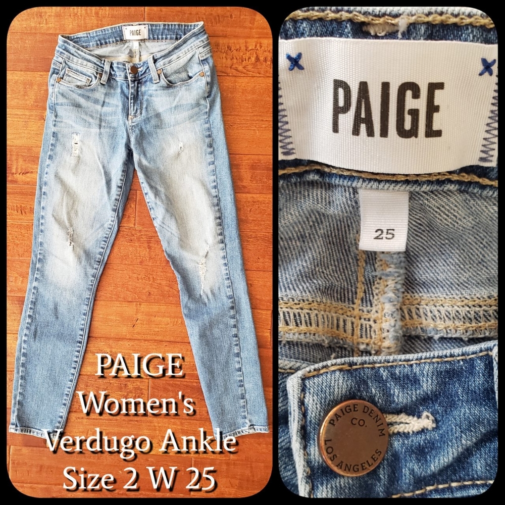 PAIGE Verdugo Ankle Jeans. Size 25.